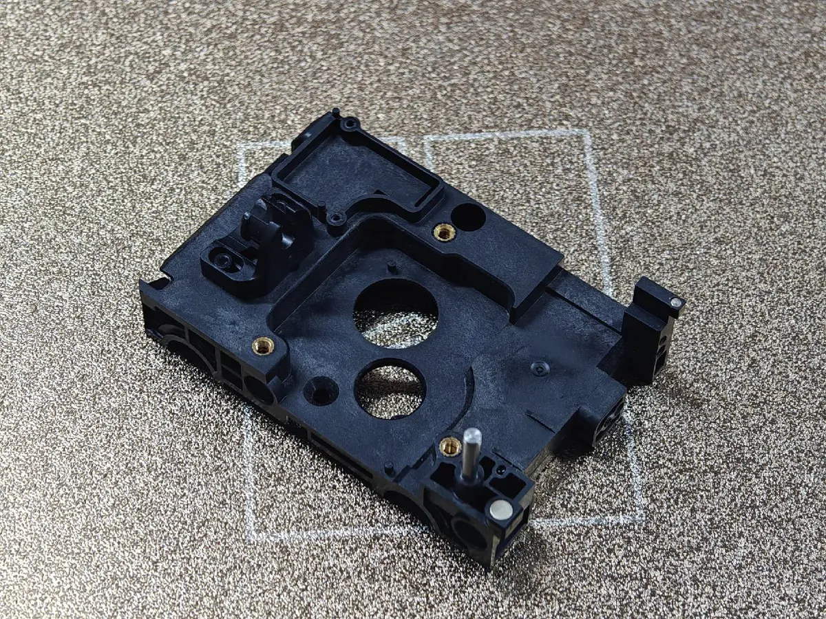 Toolhead-frontslæden pa Bambu Lab X1-printhovedet