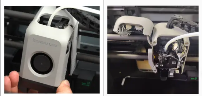 Åbning af front shell assembly'et pa X1/P1-serien og ophæning pa carbontstangen