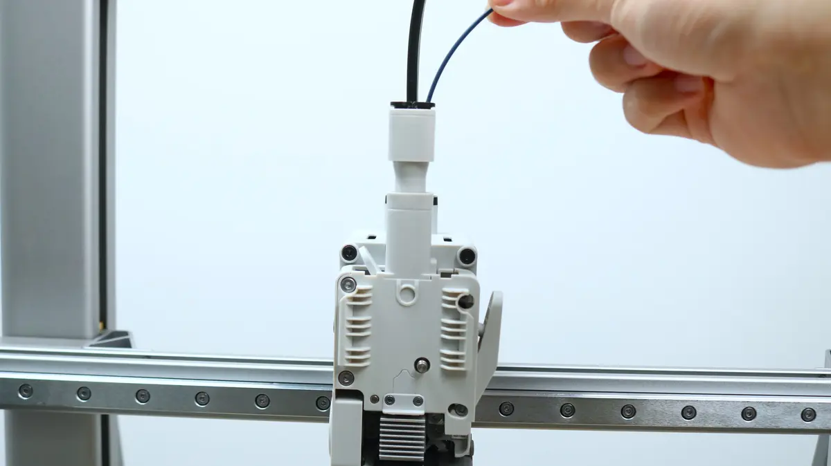 Indfør filament i filament-hubben