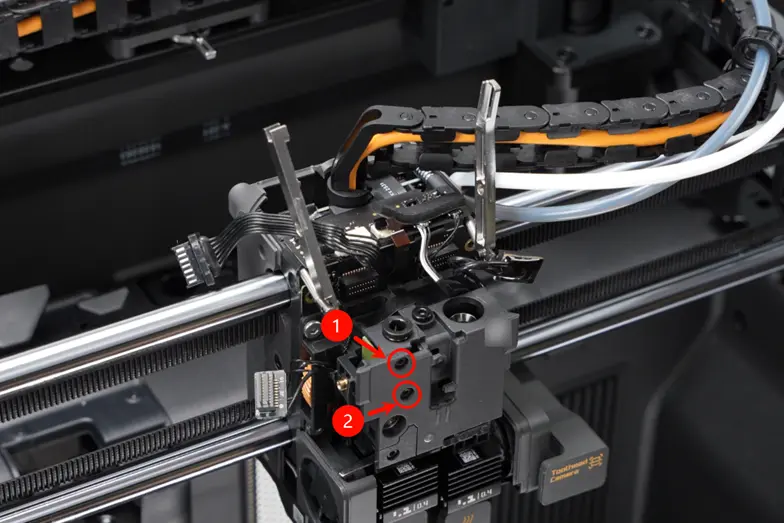 Fjern venstre filament-sensor fra X2D