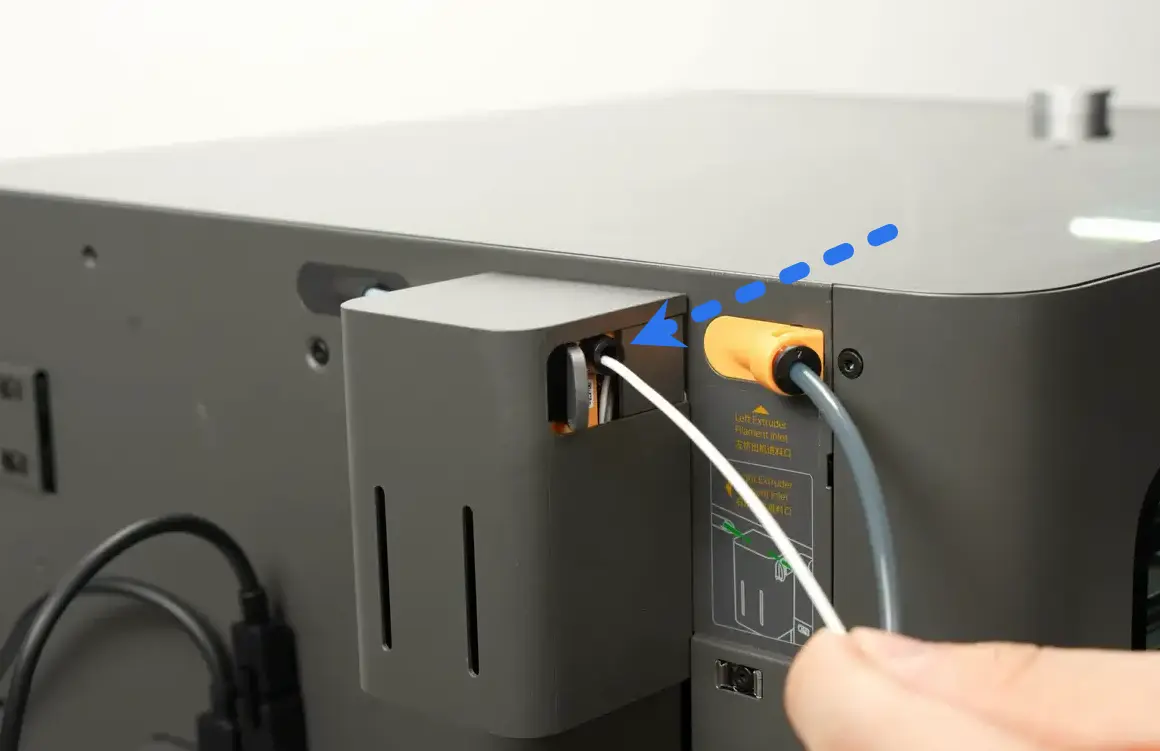 Skærmen viser intet filament