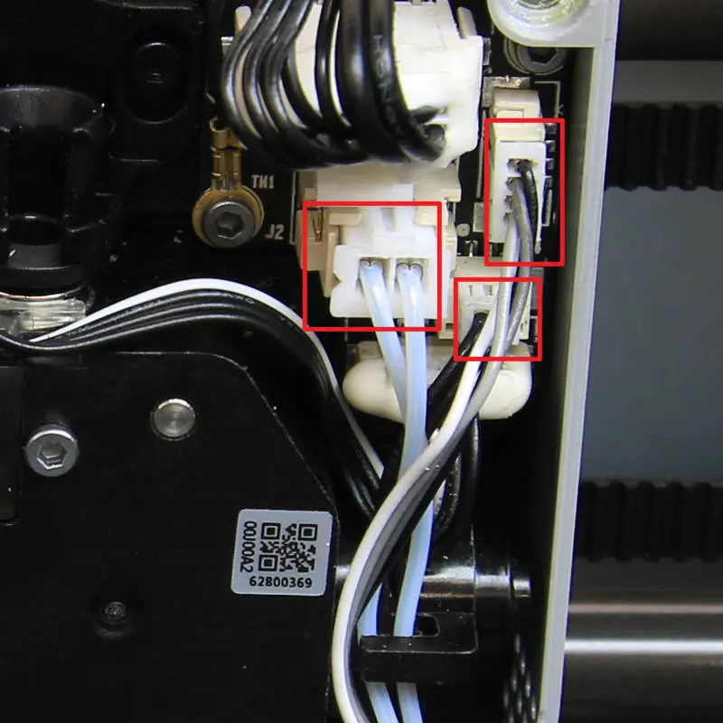 Frakobl hotend-kabler trin 1