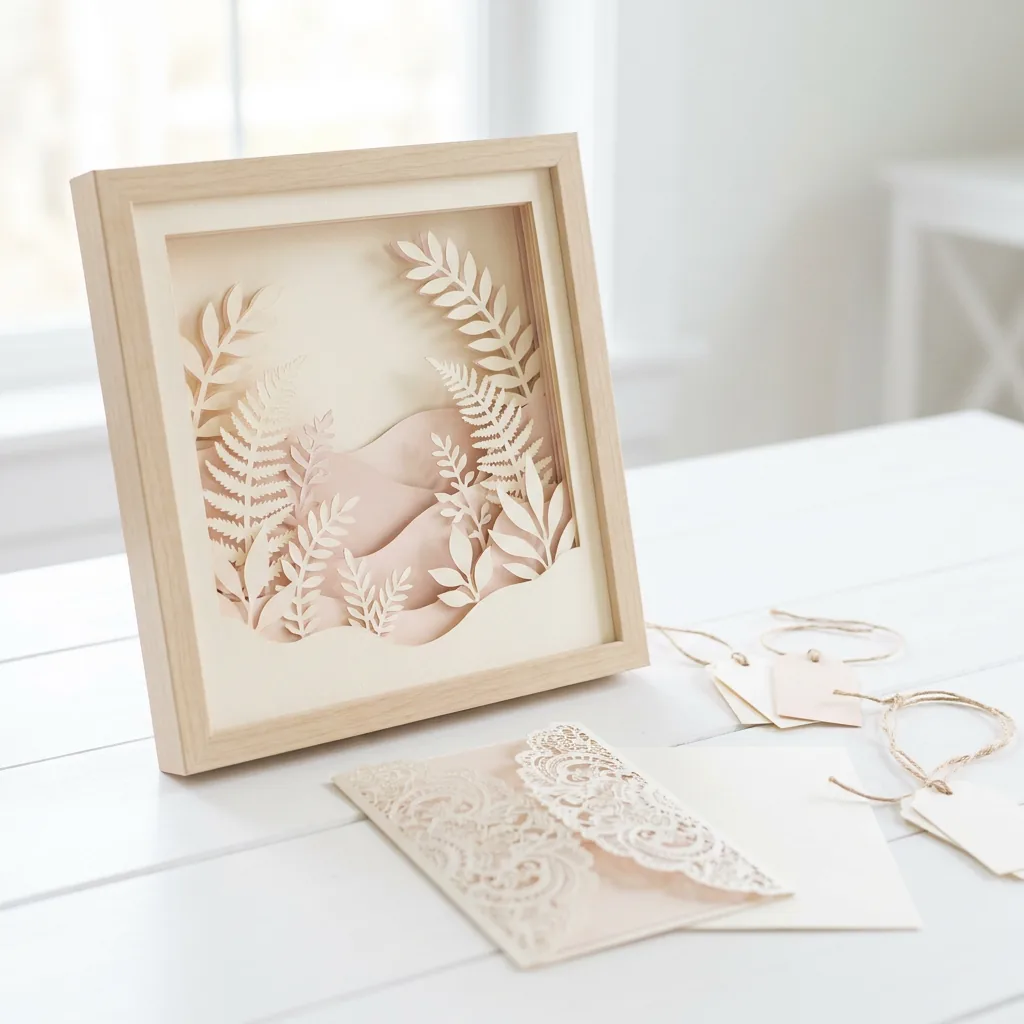 Papercut shadow box i lag