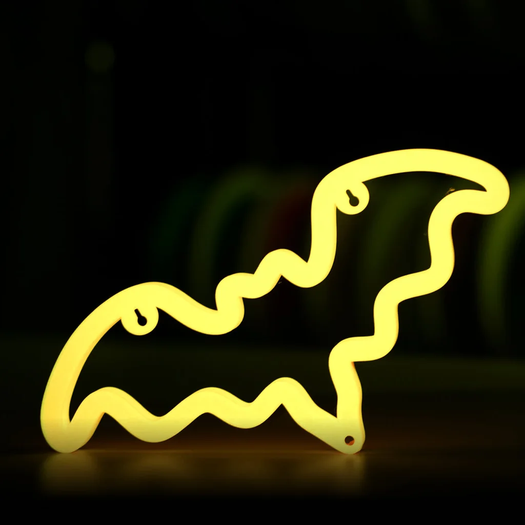 Selvlysende skilt printet i Bambu Lab PLA Glow