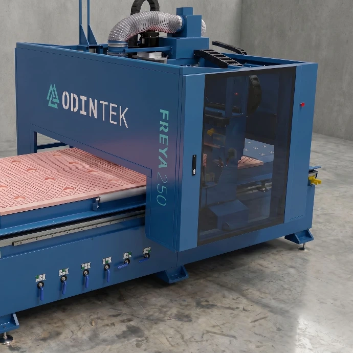 Lukket spindelkabinet på FREYA 250 CNC-fræser