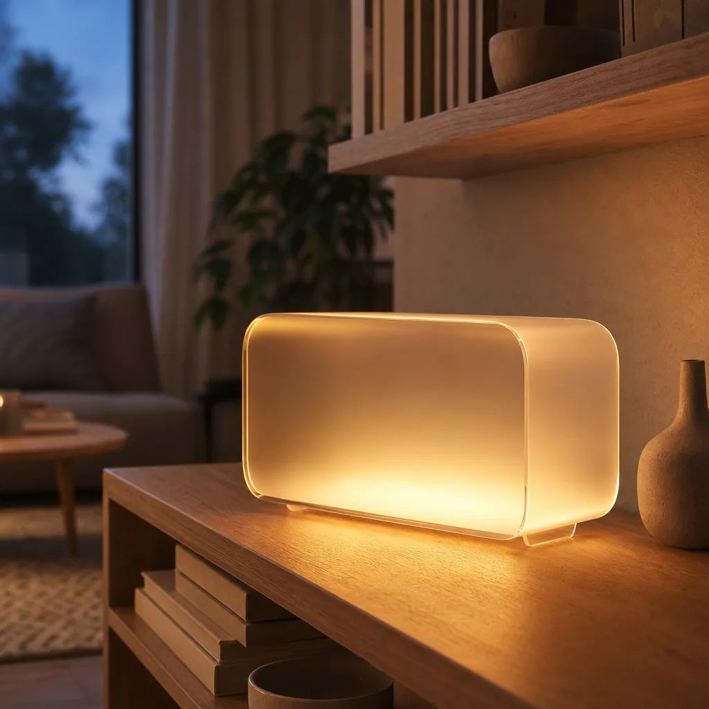 Lampe i akryl