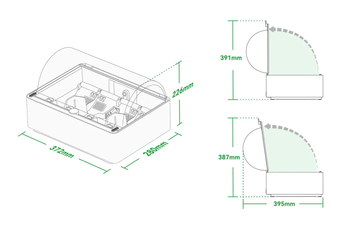 3D-måldiagram af AMS 2 Pro