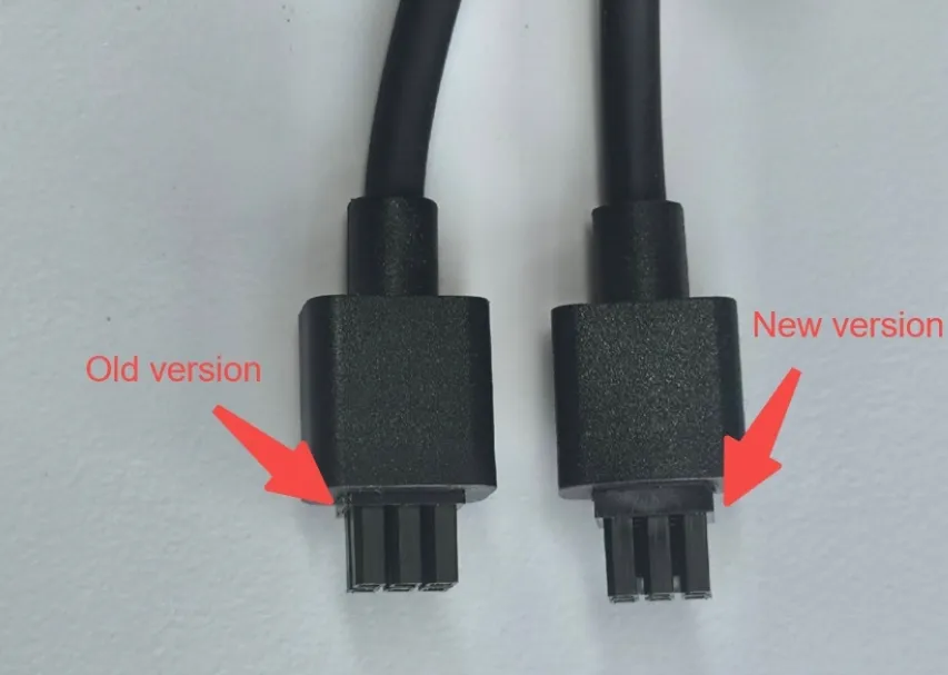 Sammenligning af trinhøjde på AMS-kabel og AMS 2 Pro-kabel