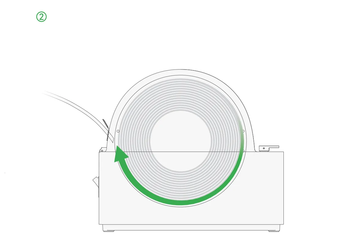 PTFE-slangen sat ind i AMS HT's TPU-udgang