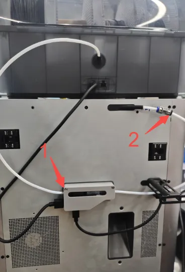 Positioner hvor filamentet stopper på grund af beskadigede PTFE-koblinger