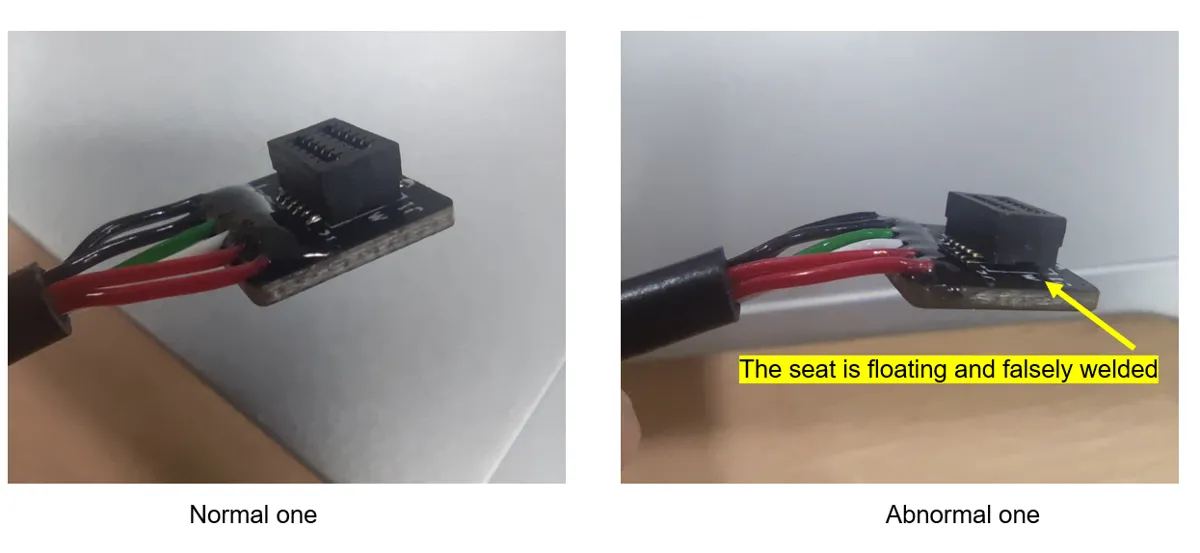 Sokkel til toolhead-kabel på P1