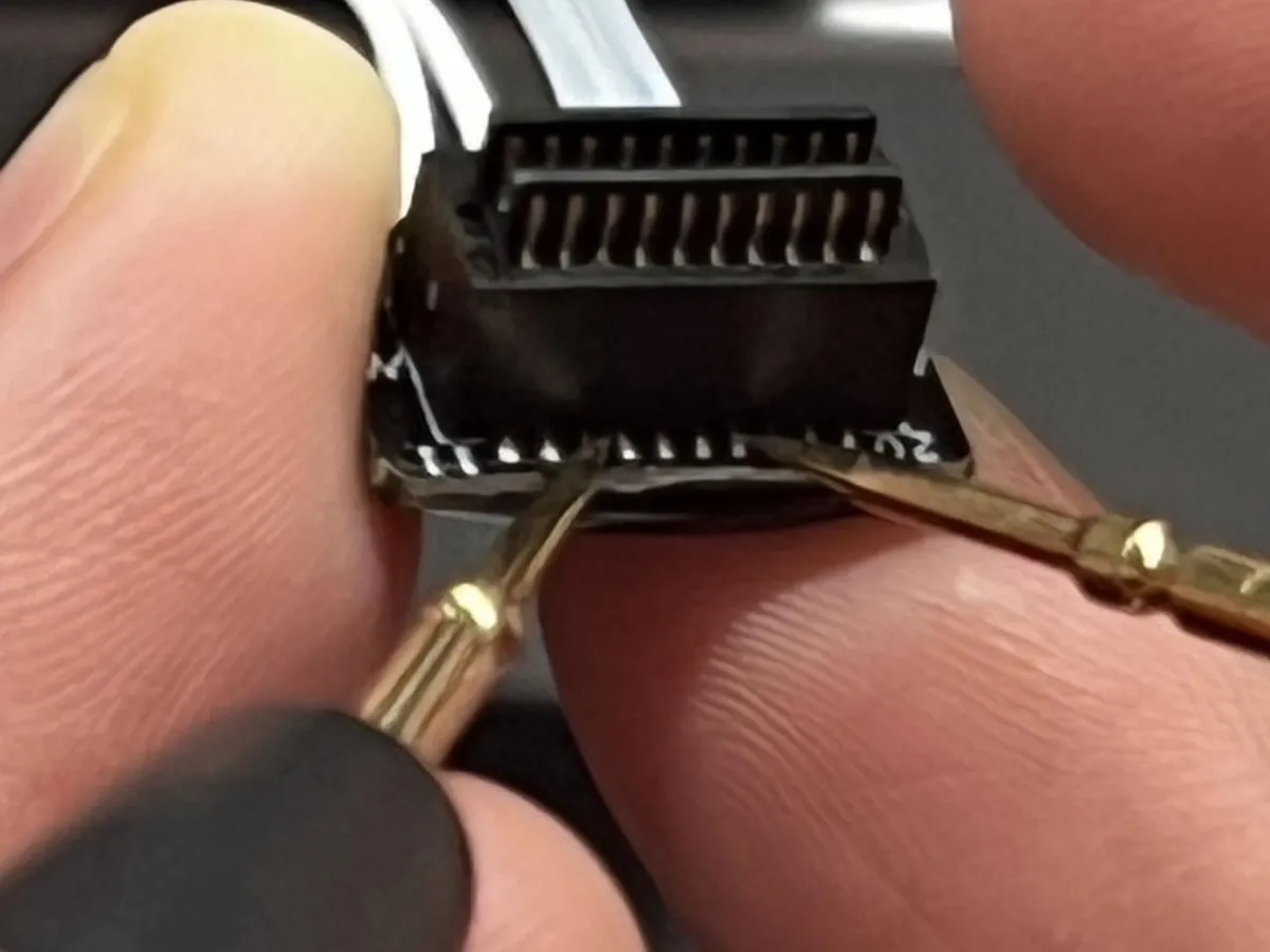Måling af modstand på hotend med multimeter