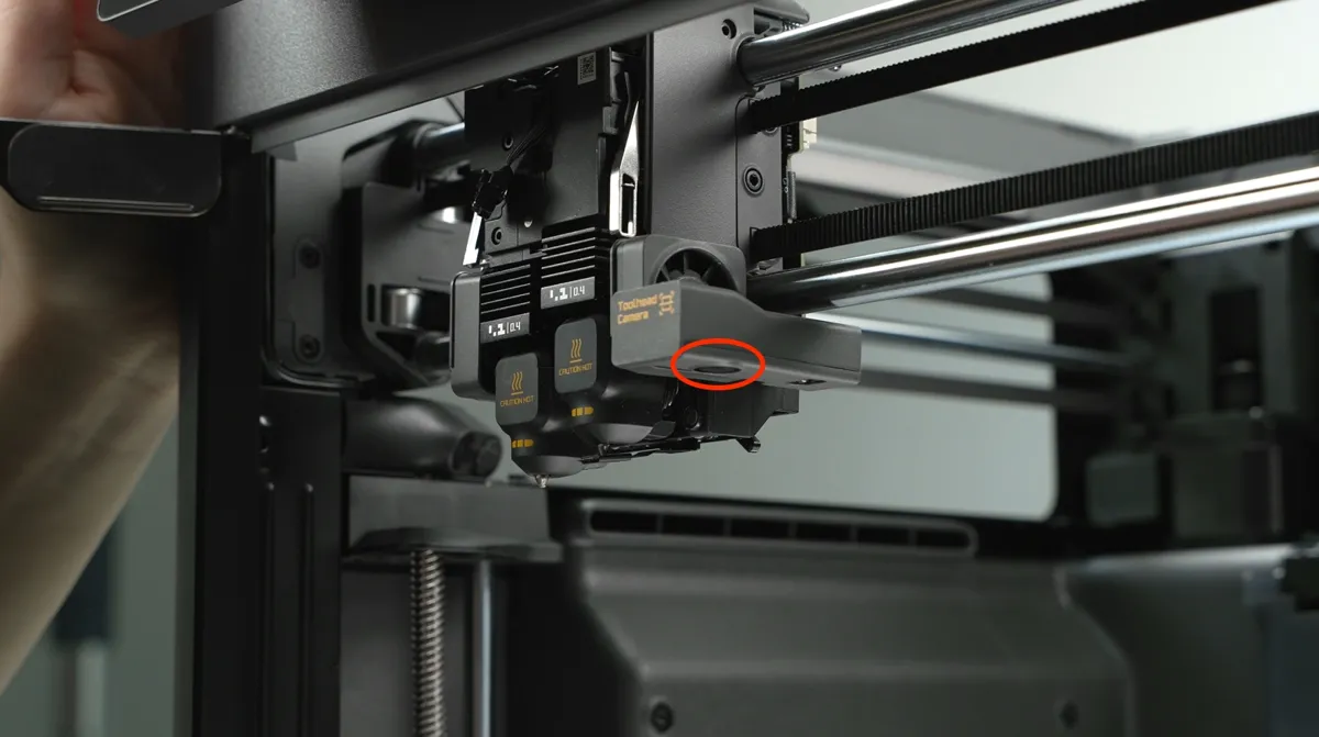 Toolhead-kameraets linse på X2-printeren