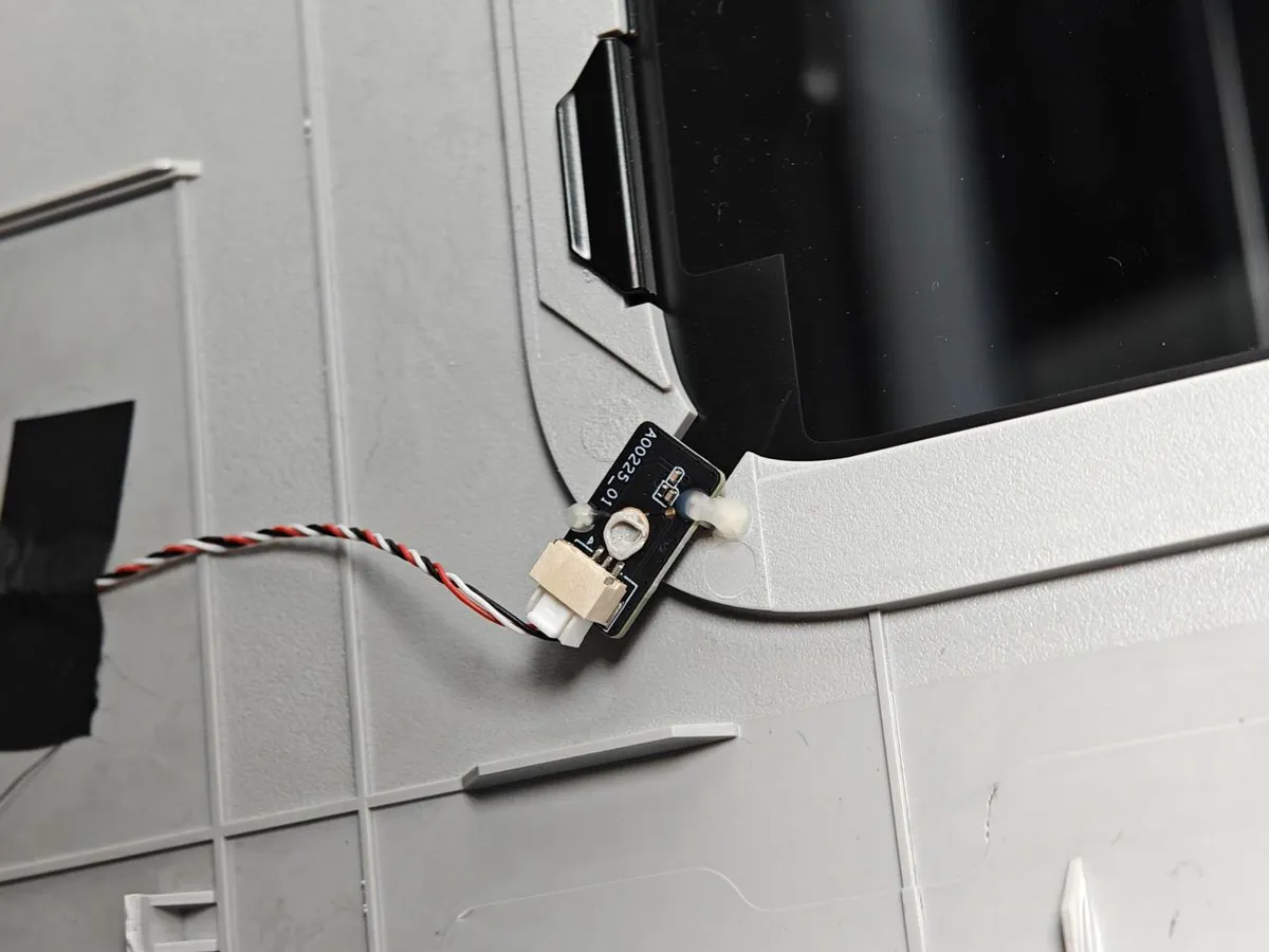 Hall-sensor i venstre side