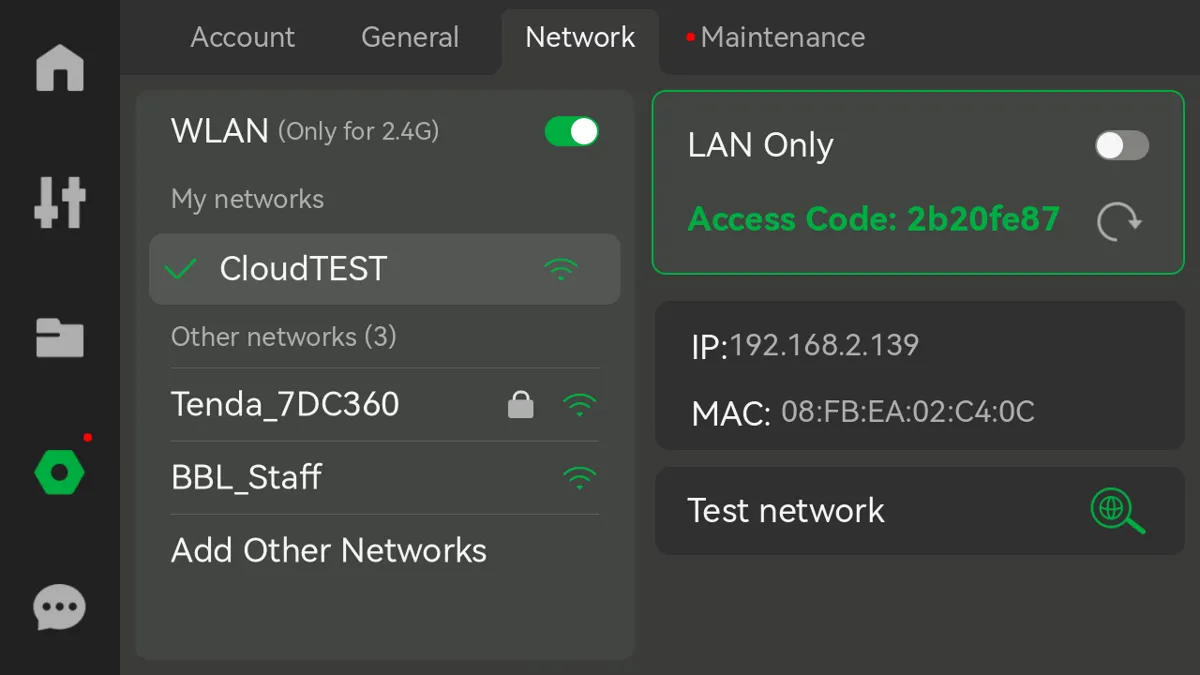 LAN-only-kode på X-serien