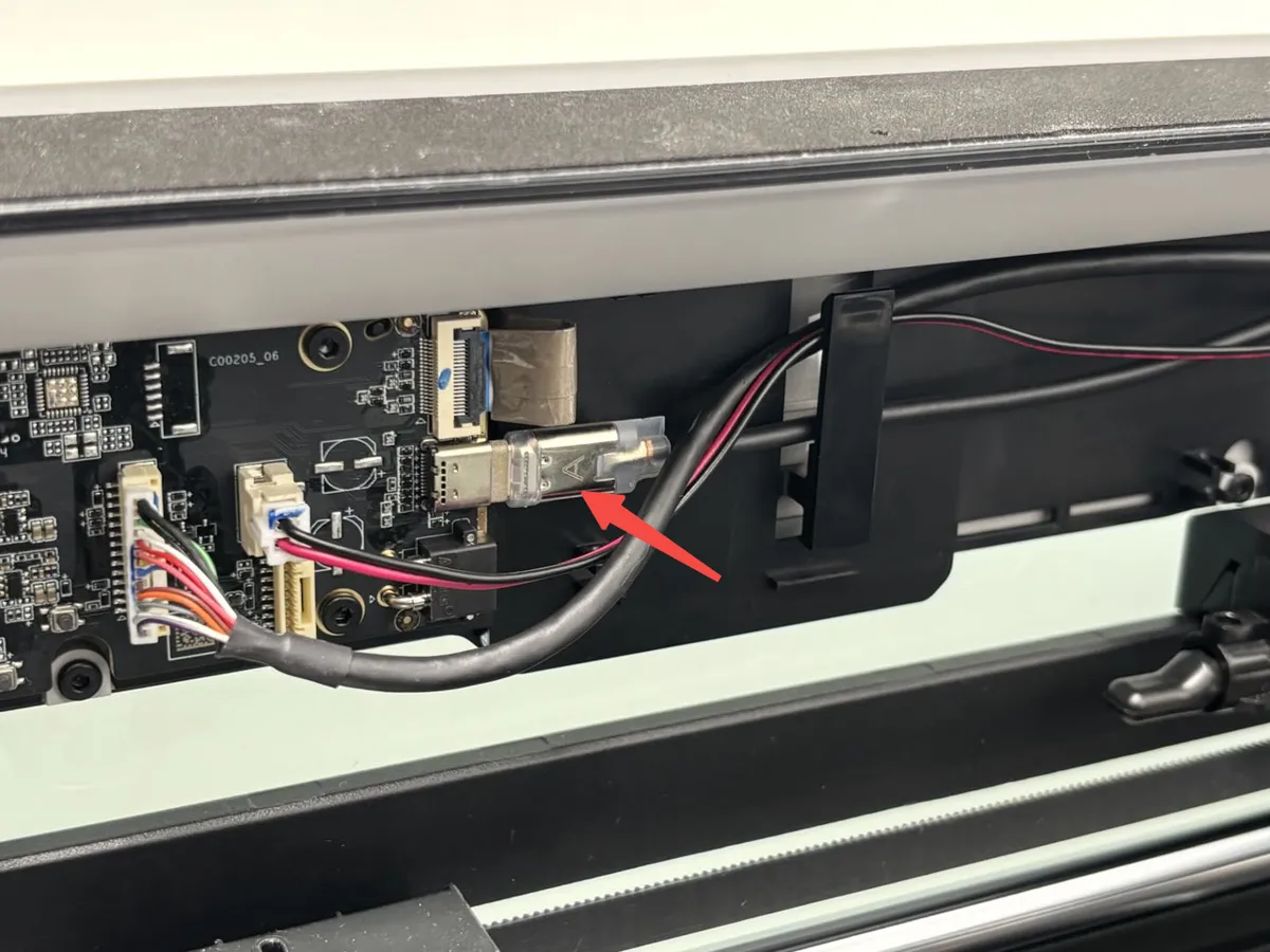 Forbindelse mellem USB-C-kabel og AP board