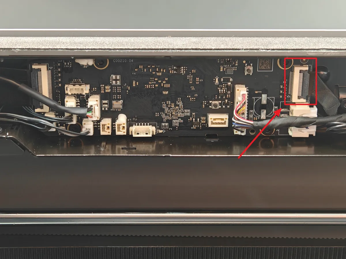 Forbindelseskabel mellem Live View-kamera og AP board