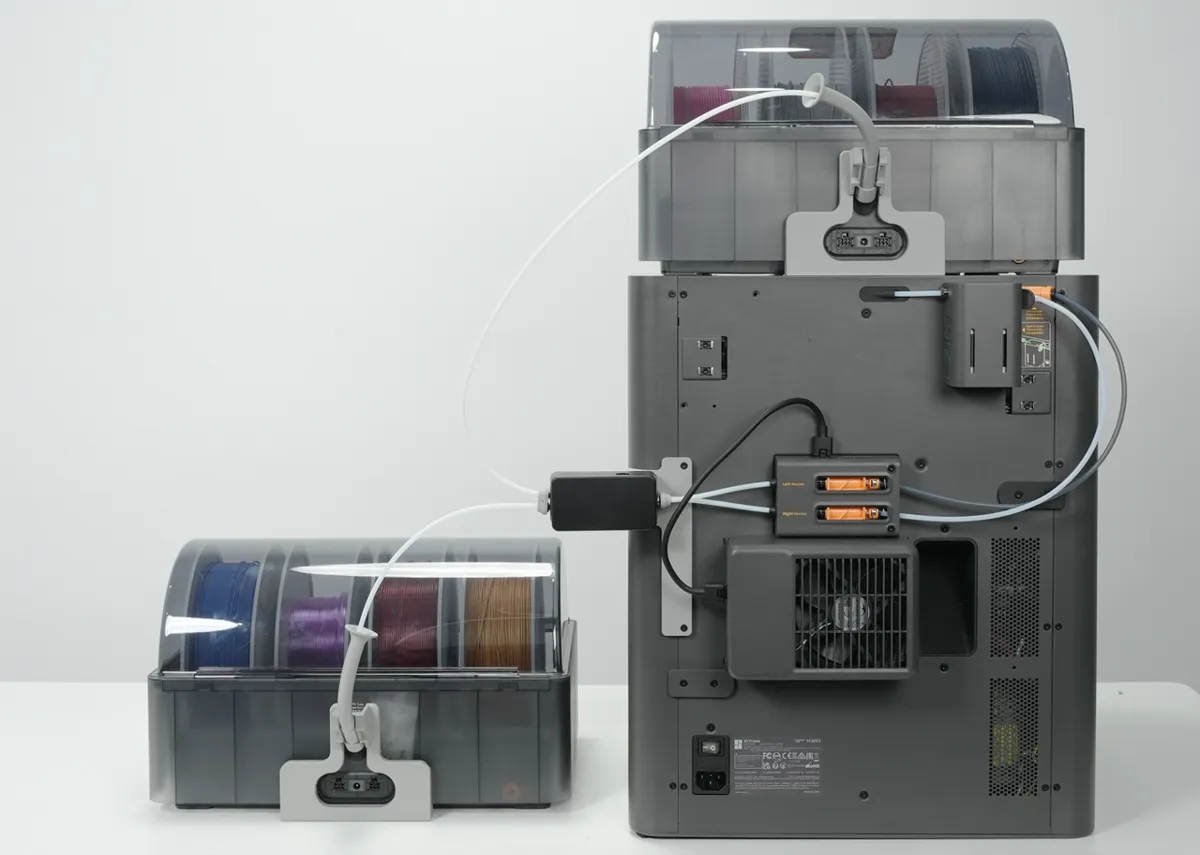 PTFE-slange mellem AMS og filamentsporomskifter