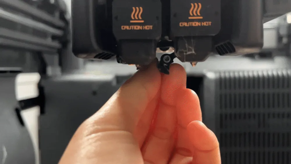 Kontrol af, om flow blocker-enheden kan bevæge sig frit