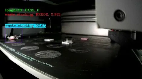 Ophobet spildfilament ved spildskakten