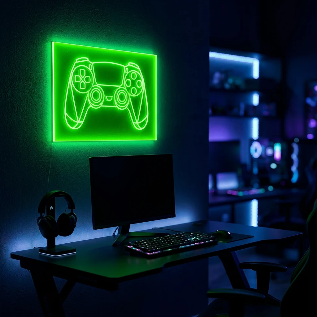 Translucent Akryl 3mm - Gaming- og mancave-skilte