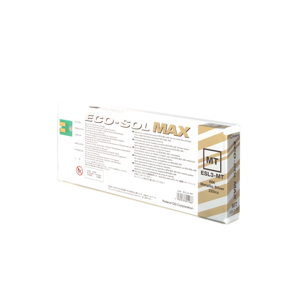 Roland ECO-SOL MAX ESL3 metallic sølv 220 ml