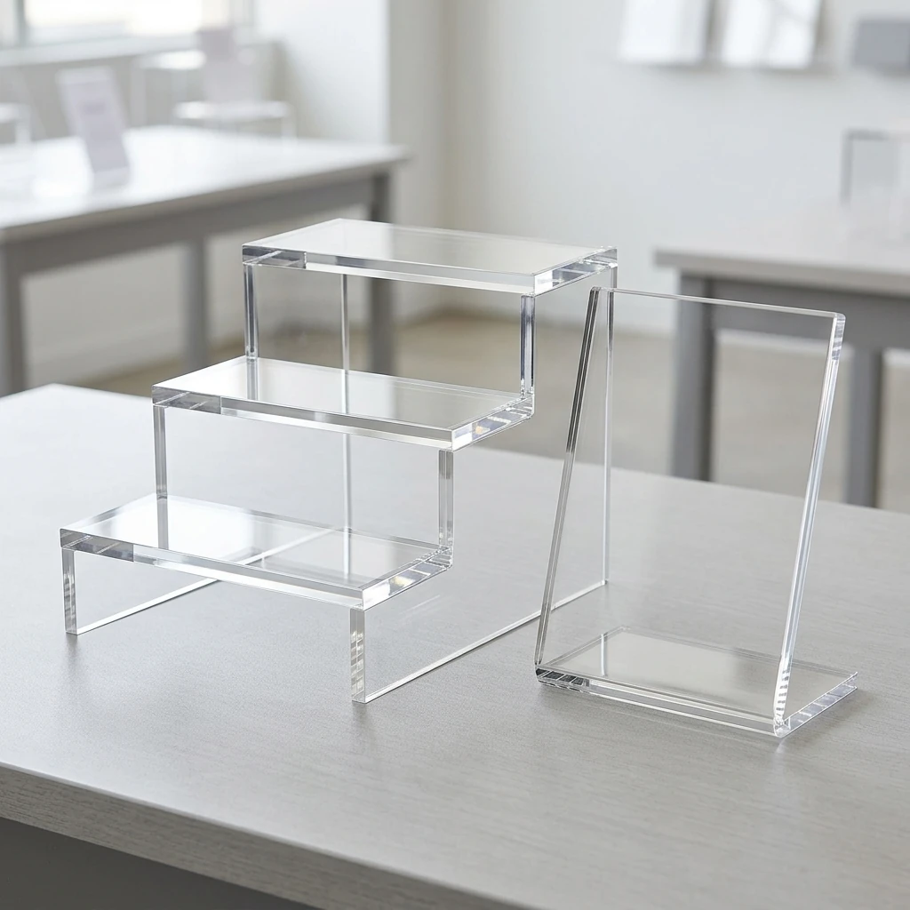 Displayopsats i 6 mm klar akryl