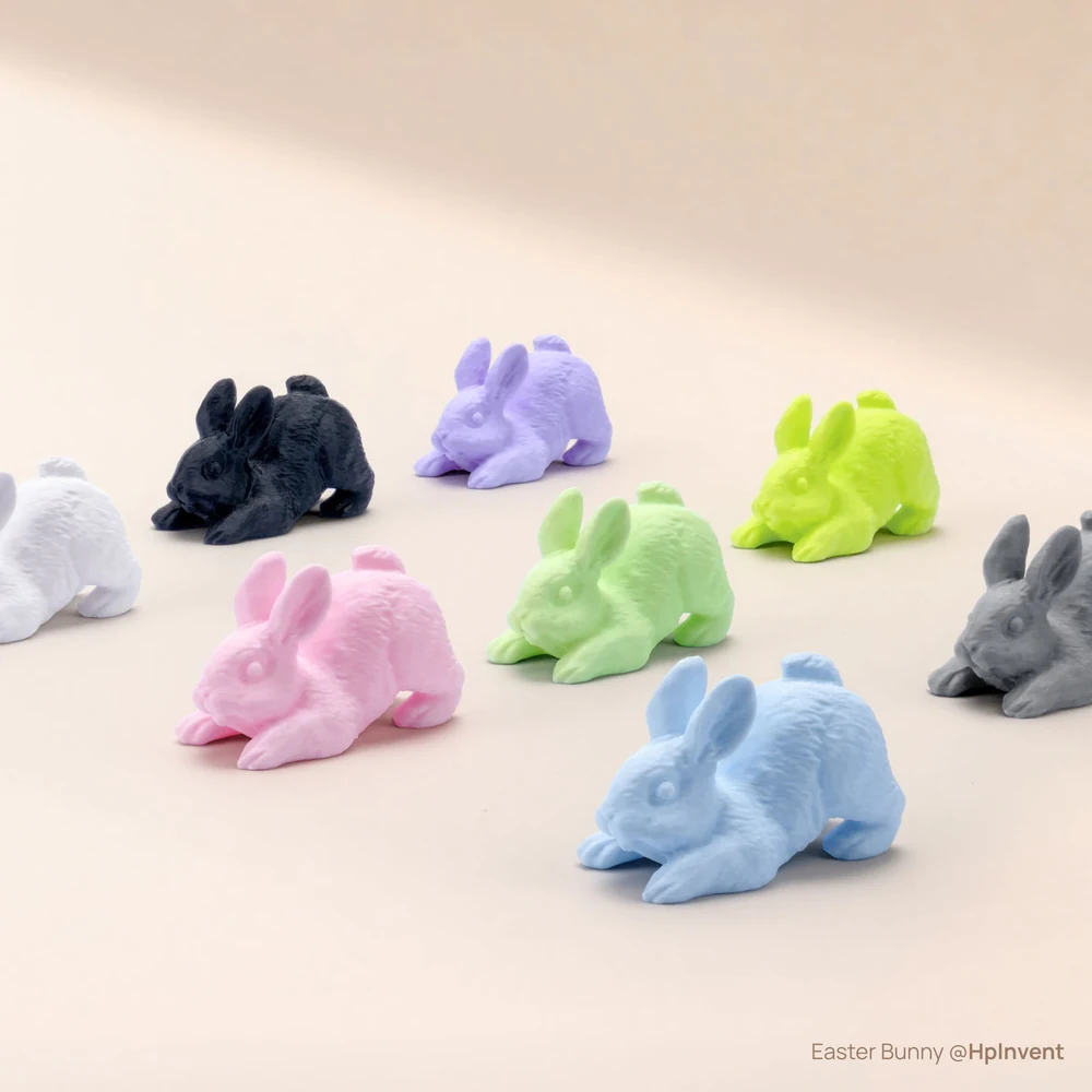 Printeksempel - kaniner i PETG Matte