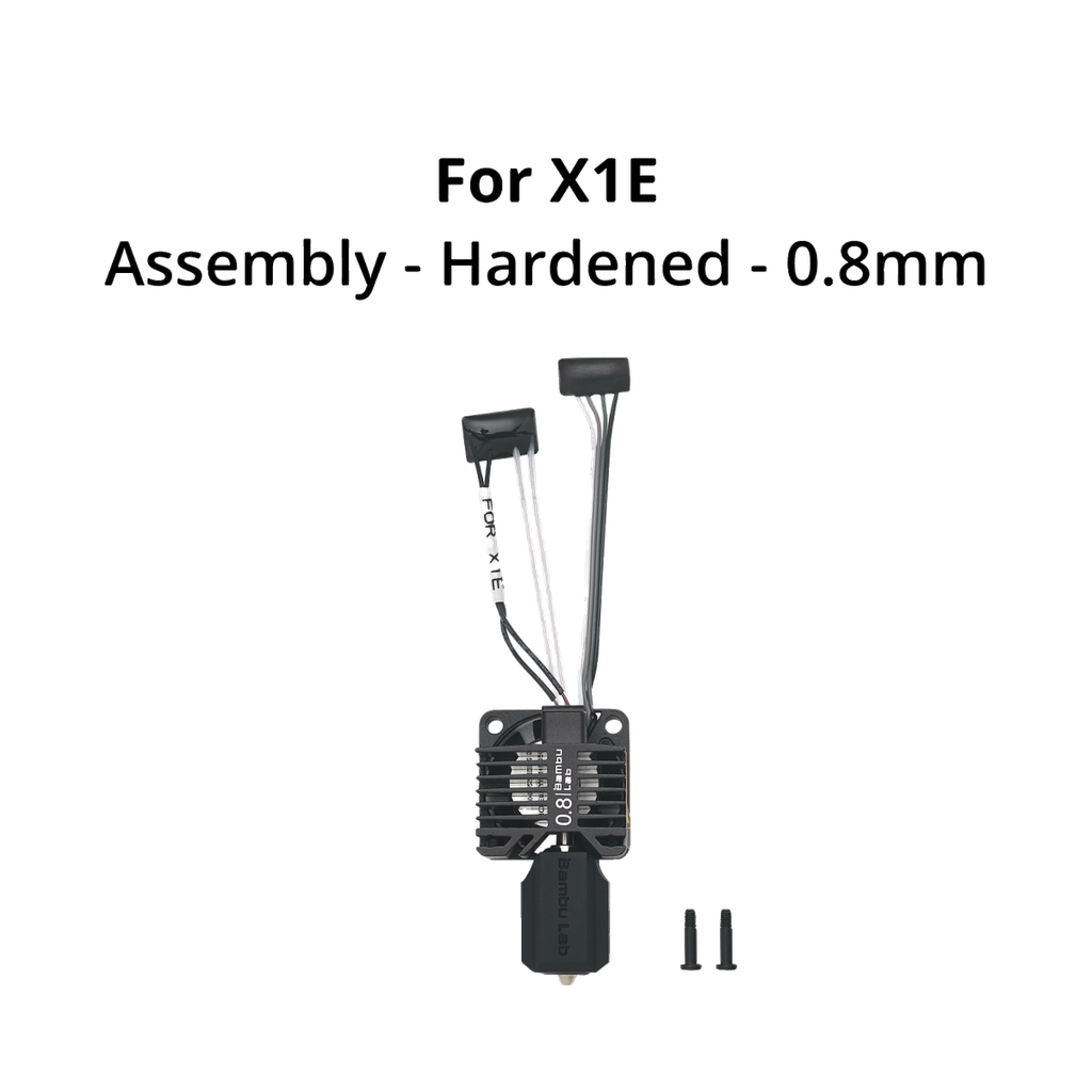 [5556] Bambu Lab - Complete hotend assembly with hardened steel nozzle -0.8mm