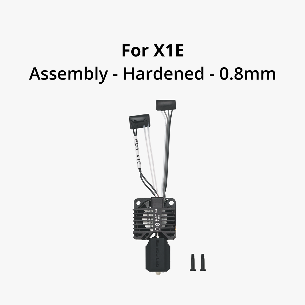 [5556] Bambu Lab - Complete hotend assembly with hardened steel nozzle -0.8mm