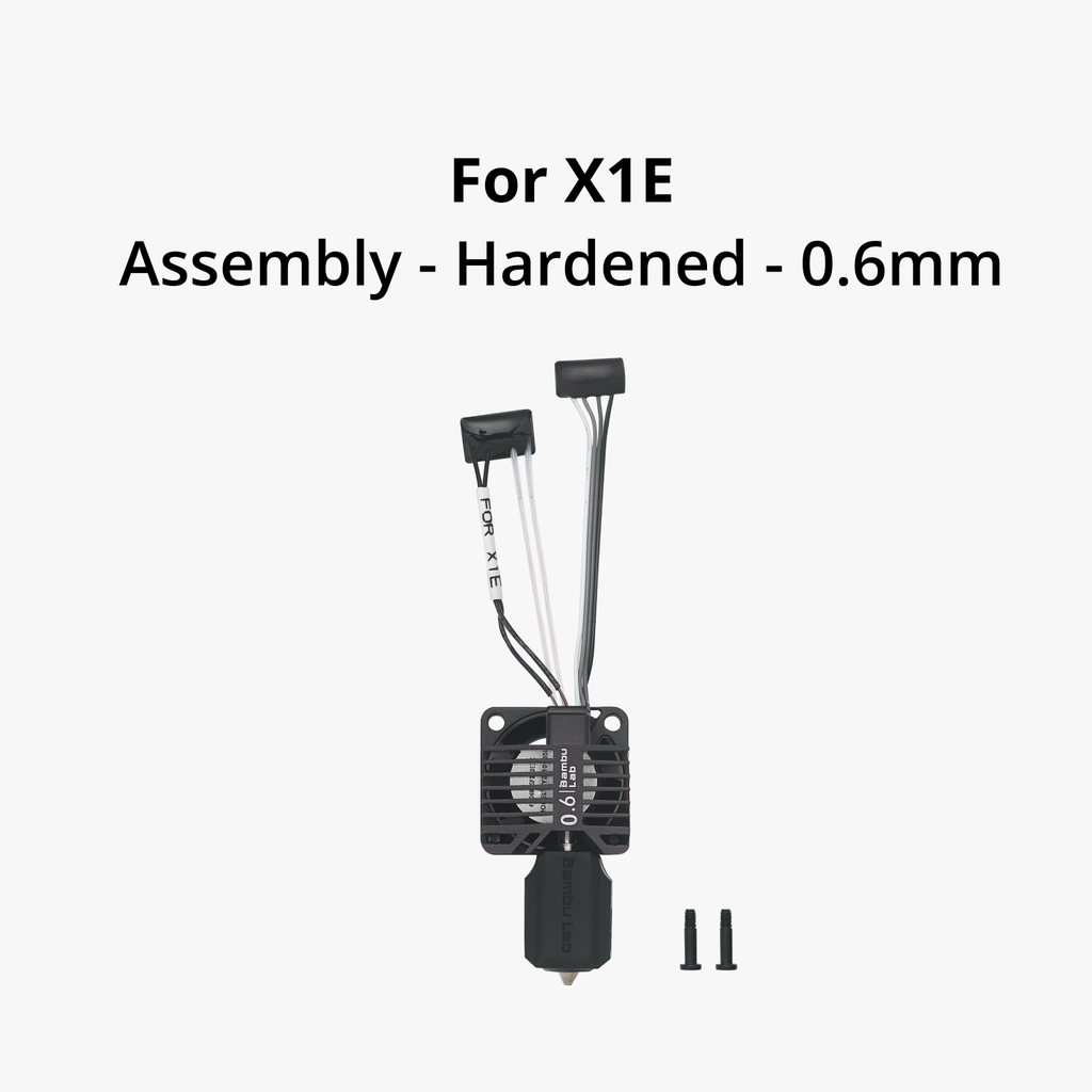 Bambu Lab - Complete hotend assembly with hardened steel nozzle -0.6mm
