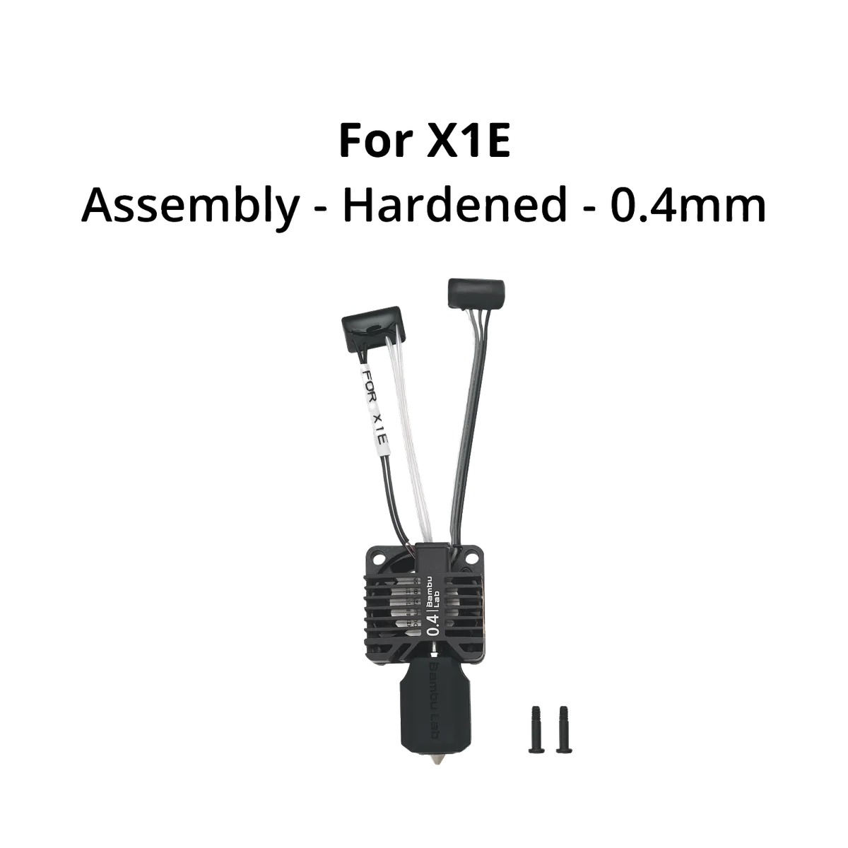 [FAH013] Bambu Lab - Complete hotend assembly with hardened steel nozzle -0.4mm (X1E)