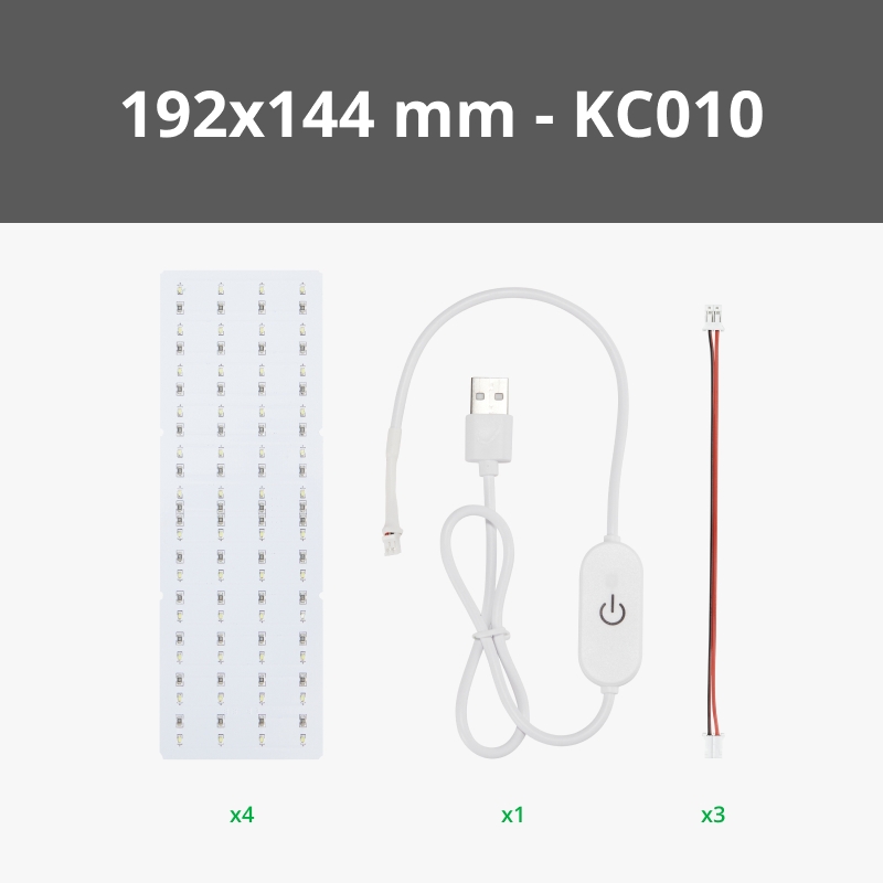 [5740] Bambu Lab - Lithophane LED Backlight Board Kit (4PCS) - KC010