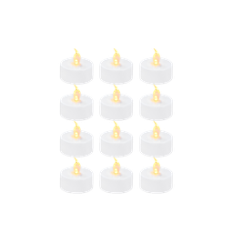 Bambu Lab - LED Flame Tea Light Candle Set Warm Yellow (12pcs) - KC008