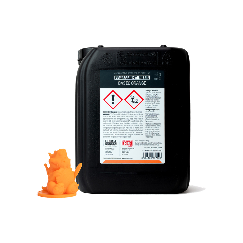 [3901] Prusament Resin Basic - 5 kg (Orange Resin Basic 5kg)