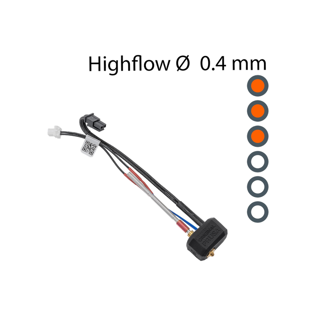 [2925] Nextruder hotend messing High Flow 0,40 mm til Prusa CORE One