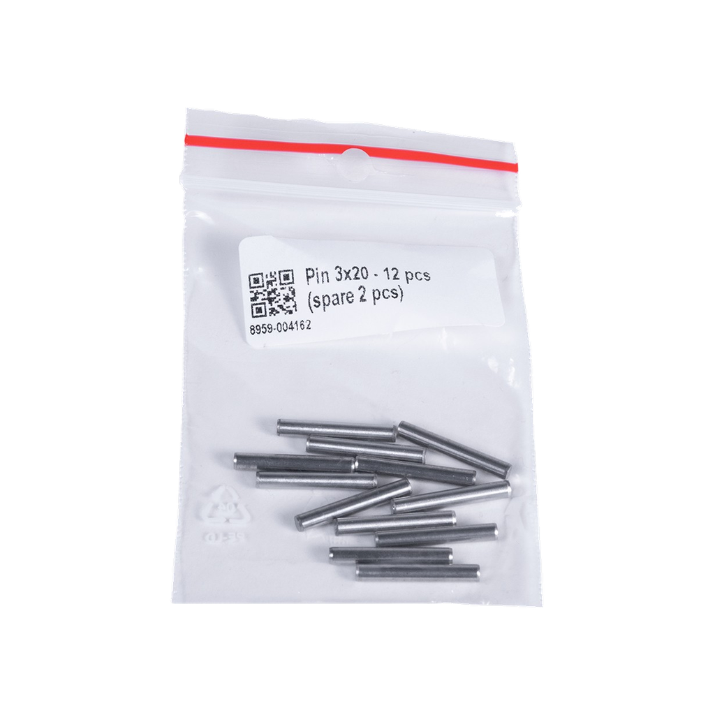 Stift 3x20 til Prusa (sæt med 12 stk.)