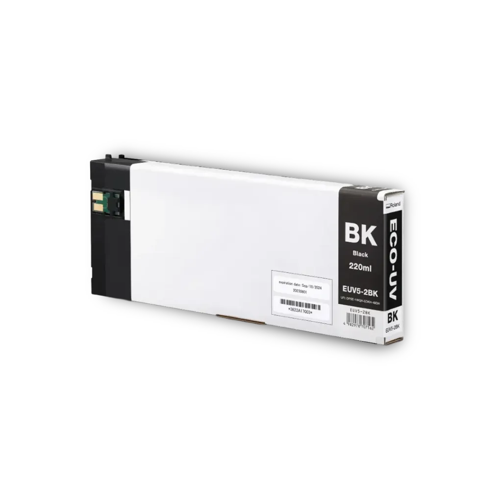 [EUV5-2BK] Roland ECO-UV EUV5 blæk 220 ml (EUV5-2BK, 220 ml (Sort))
