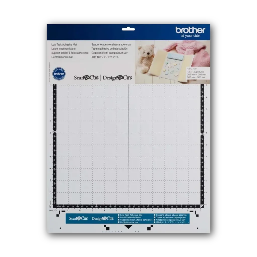 [CADXMAT3LOW12] Brother ScanNCut - Low tack selvklæbende skæremåtte 30,5×30,5cm 3 pak